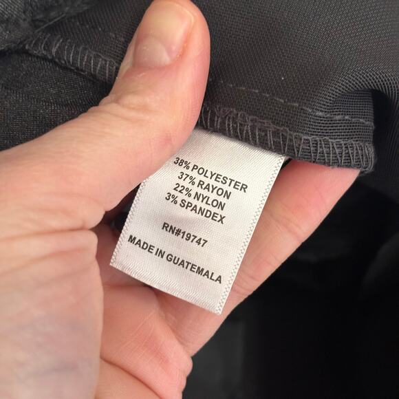 Liz Claiborne Pants Womens 8P Charcoal Lisa Pull On Pixie Career Office Jegging - Picture 9 of 10